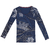 Remera manga larga - JUANA LONG SLEEVE FLOR DE LOTO azul