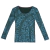 Long sleeve t-shirt - JUANA LONG SLEEVE Macroñandutí green and light blue