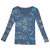 Remera manga larga - JUANA LONG SLEEVE flores azul