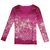 Remera manga larga - JUANA LONG SLEEVE Macroñandutí fuxia