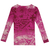 Remera manga larga - JUANA LONG SLEEVE Macroñandutí fuxia - comprar online