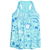 Musculosa Tank top flores verde agua