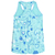 Musculosa Tank top flores verde agua - comprar online