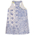 Musculosa Tank top flores azul y blanco - comprar online