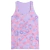 tank top pink and violet flowers