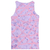 Musculosa tank top flores rosa y violeta - comprar online