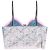 COQUETTE TOP - Macroñandutí azul y gris - comprar online