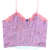 COQUETTE TOP - corazones lila y rosa