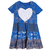 Vestido AMI PATCH DRESS - azules