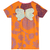 KIDS WINGED T SHIRT -figuras naranja