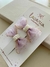 Parzinho Organza com pérolas