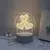 Candeeiro de Mesa LED 3D - Luz Decorativa Noturna com Design Criativo | Toque de Elegância para Ambientes - comprar online