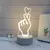 Candeeiro de Mesa LED 3D - Luz Decorativa Noturna com Design Criativo | Toque de Elegância para Ambientes