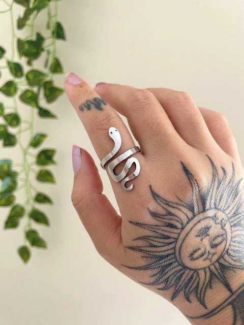 Anel cobra em aço inoxidável - comprar online