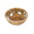 BOWL DE VIDRO COM SUPORTE RATTAN