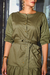 713-Vestido Midi Babado - Thauane Modas