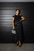 642- Saia risca de giz midi - comprar online