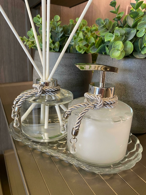 Kit Lavabo Luxo Cristal