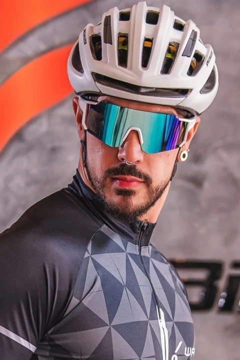 Óculos esportivo Miami branco blues - comprar online