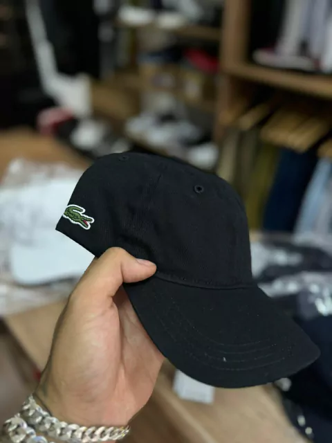 Boné Lacoste Gabardine Preto