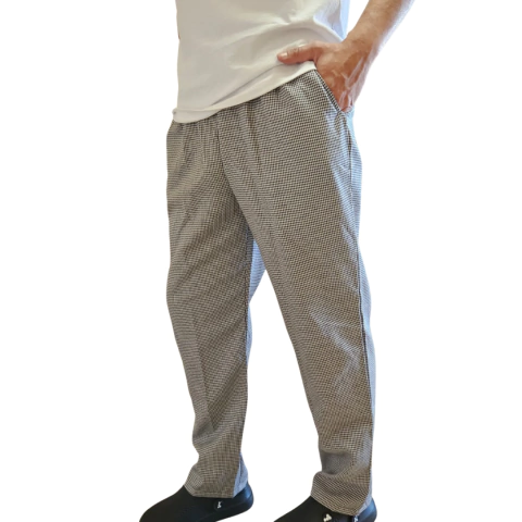 Pantalón Pied de Poule Gabardina