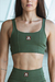 Top Camila Recortes cor cacto - comprar online
