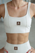 Top Camila Recortes cor OFF white - comprar online