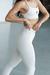 Legging Malu Recortes cor OFF white - loja online