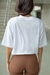 Cropped Oversized bordado cor branca na internet