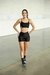 Shorts Any Veludo cor preta - loja online