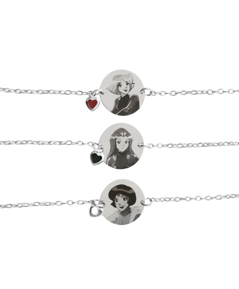 Pulseiras As Três Espiãs Demais Trio Amizade Ouro 18k ou Prata Ajustável na internet