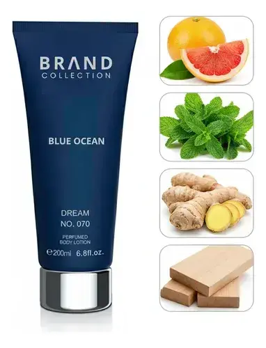 H070 - Hidratante Blue Ocean - Ref. Olf.: Bleu de Chanel - Brand Collection - 200ml