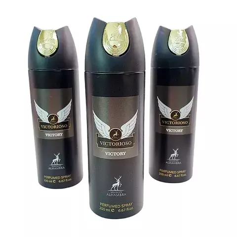 Spray Corporal Árabe Victorioso Victory - 200ml - Lattafa - Ref. Olfativa: Invictus Victory