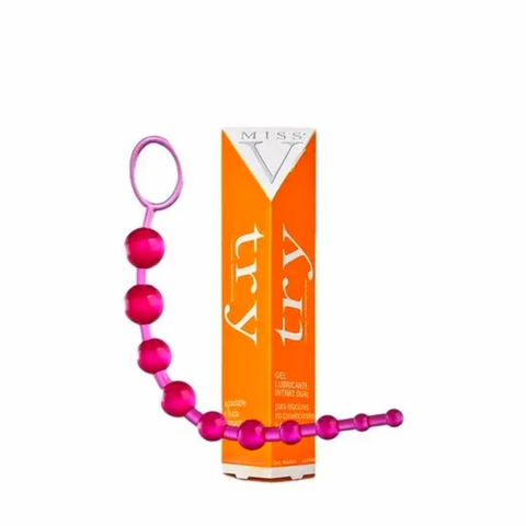 Kit: Rosario Anal + Lubricante Anal Try Miss V