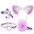 Kit Plug Anal Pompom Lilas