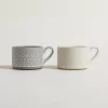 MUG NEPAL RECTO BAJO COLORES CREMA & VISON 210 ML