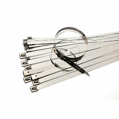 Precinto de acero inoxidable 4,6 mm × 300 mm