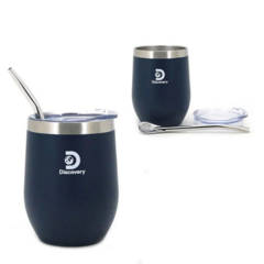 Mate de Acero Inoxidable 350ml con bombilla