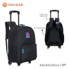 Mochila Negra con carro INSIDER - comprar online