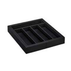 Cubertero Extensible Madera Bambu Black - comprar online