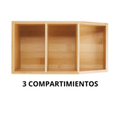 Combo de Organizadores de Bambú: Cubertero Extensible + Organizador de Alacena y Mesada