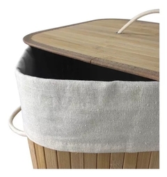 Cesto organizador de bambú rectangular - tienda online