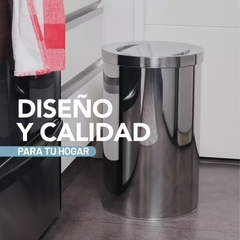 CESTO REDONDO CON TAPA VAIVEN 20 LTS - tienda online
