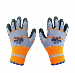 GUANTES DE TRABAJO ANTICORTE DE NITRILO PACK DE 10 UNIDADES