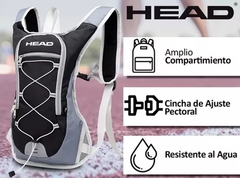 Mochila Deportiva Running Ciclismo Trekking con salida para bolsa hidratante - tienda online