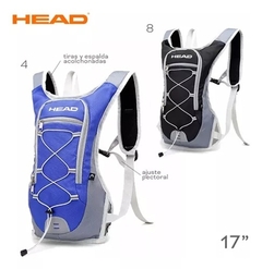 Mochila Deportiva Running Ciclismo Trekking con salida para bolsa hidratante
