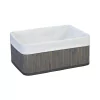Cesto plegable de bambú 38 cm × 28 cm × 16 cm Natural - comprar online