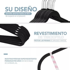 PERCHAS KIDS DE TERCIOPELO, pack x 10 unidades - TiendaDuplo