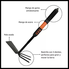 Imagen de Azadín con rastrillo 2 en 1
