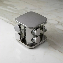 Especiero giratorio cuadrado acero x 8 - comprar online